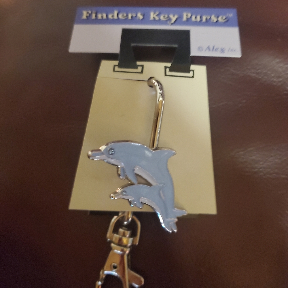 Alexx Inc. Dolphin Finders Key Purse Keychain New.